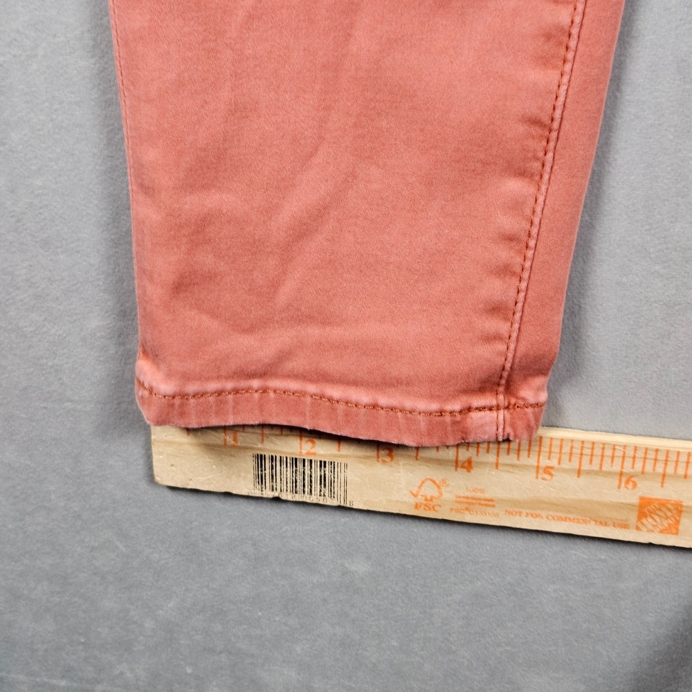AG x Anthropologie Jeans Womens 30R Pink The High Rise Abbey Ankle Super Skinny - Picture 10 of 12